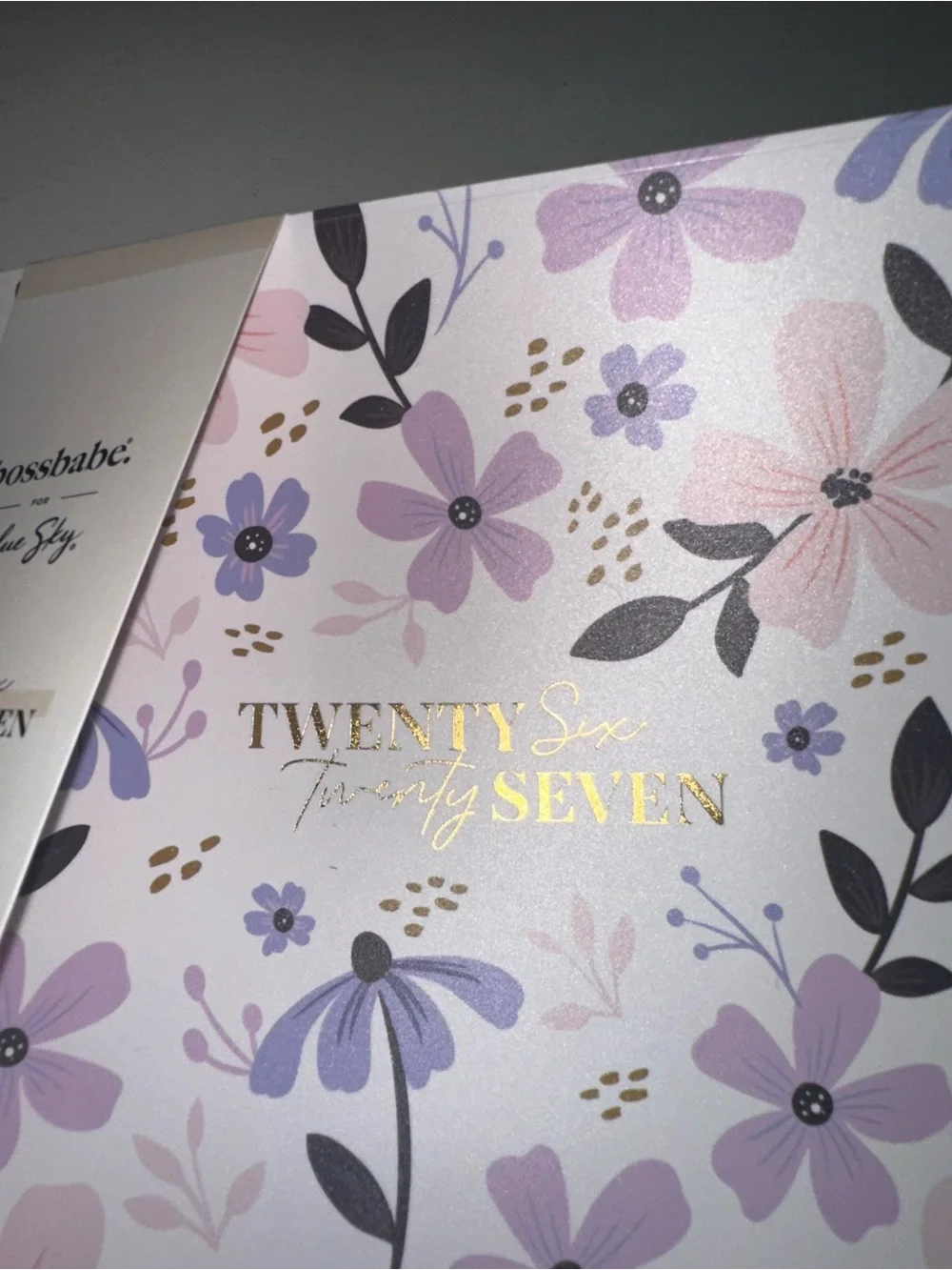 bossbabe Floral 15-Month Planner - Pink & Purple